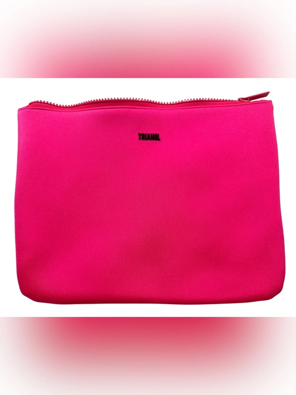triangl Neon Pink Neoprene Travel Bag